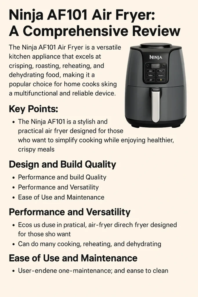 Ninja AF101 Air Fryer: A Comprehensive Review 5 Ninja AF101 Air Fryer