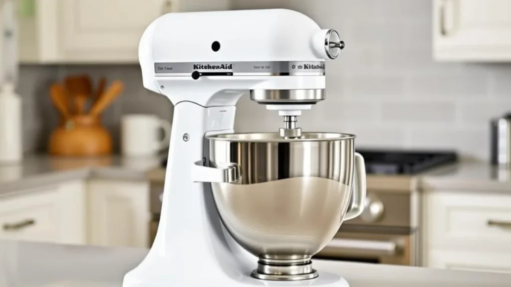 Kitchen Aid classic series 4.5-quart stand mixer in white