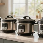 Unique Uses for Multi-Cookers: Transform Amazing Cooking Experience A ollection of modern multi-cookers on a kitchen counter