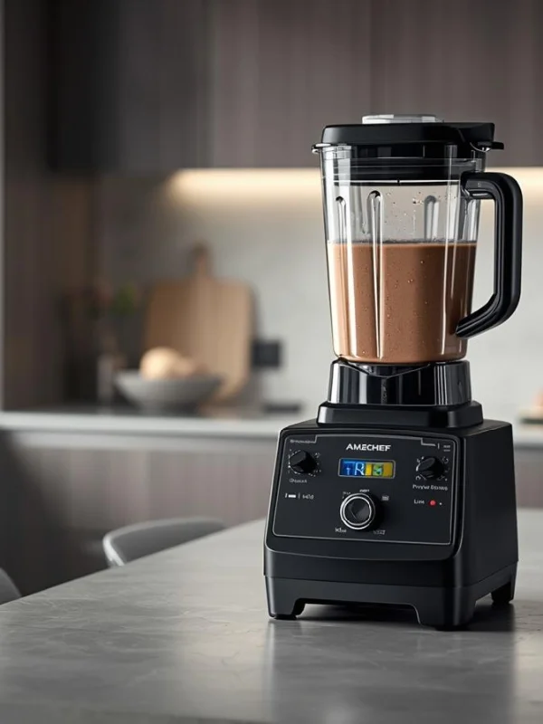 A modern blender on counter