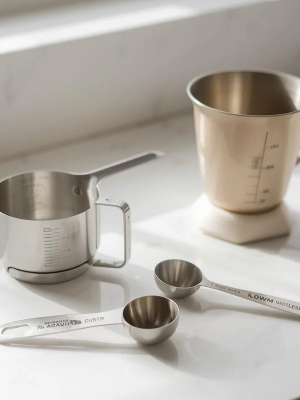 Measuring cups and spoons