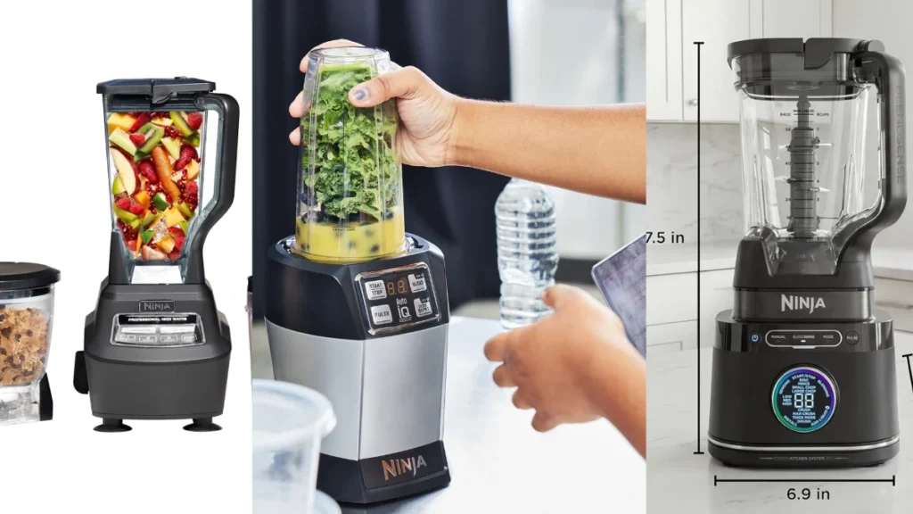 Ninja blender crushing frozen berries