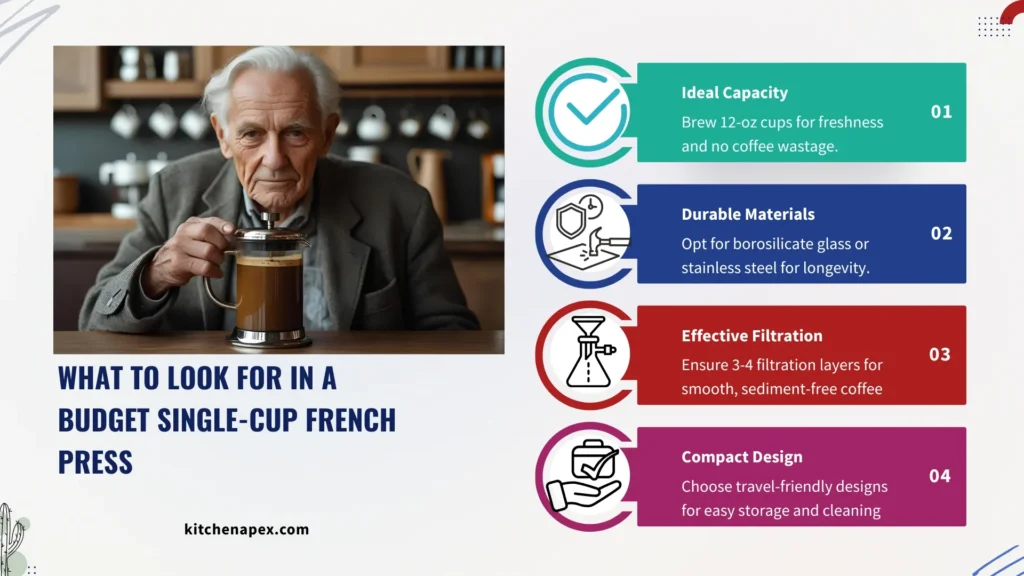 Best Budget French Press for One Cup 2 One-Cup French Press