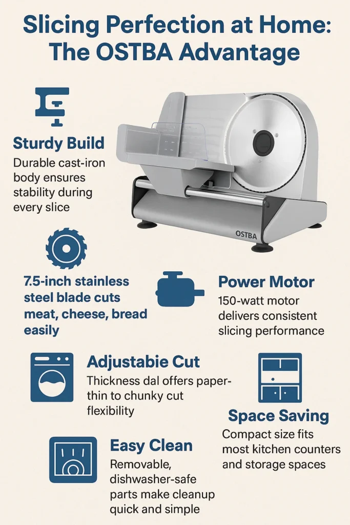 OSTBA Electric Deli Meat Slicer: My Kitchen Journey of Discovery 13 OSTBA Electric Deli Meat Slicer,