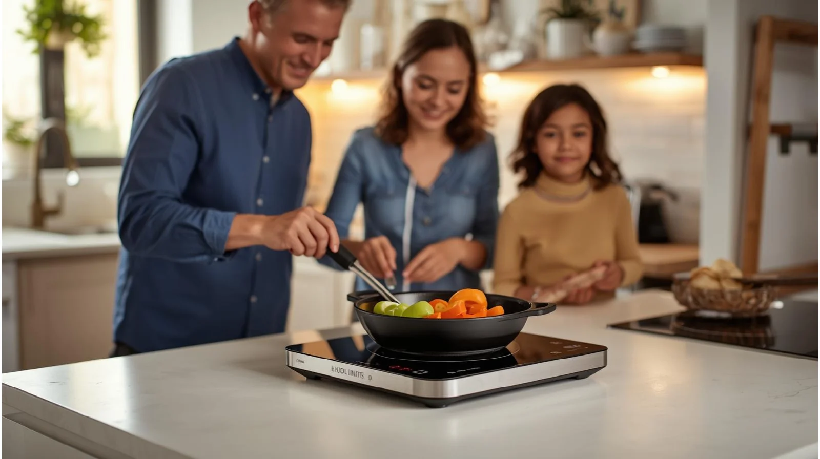 AAOBOSI Portable Induction Cooktop (1800W, Family-Friendly Features)