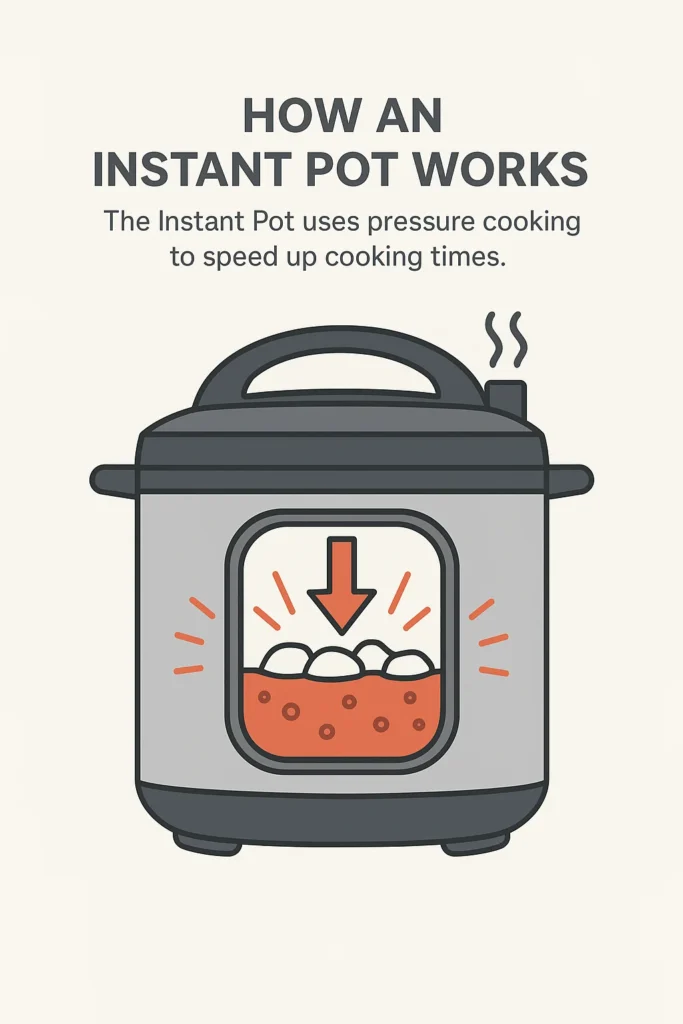 Are Instant Pots a healthy way to cook? Discover the Health Benefits of Cooking with an Instant Pot 2 Are Instant Pots a healthy way to cook? Dipiction of how instant pots work