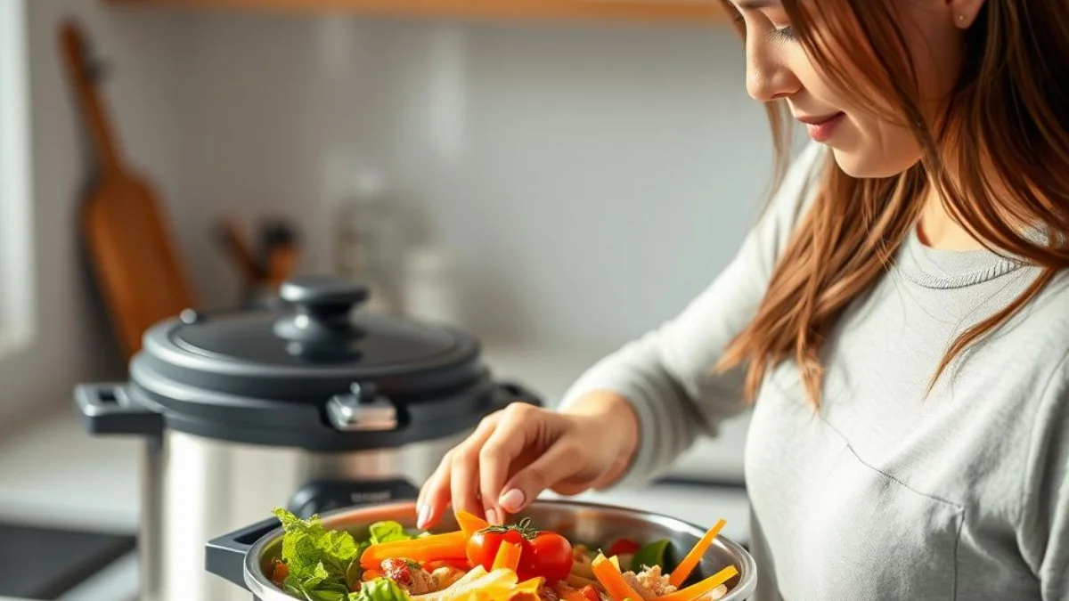 Health-conscious cook using T-fal Clipso Stainless Steel Pressure Cooker