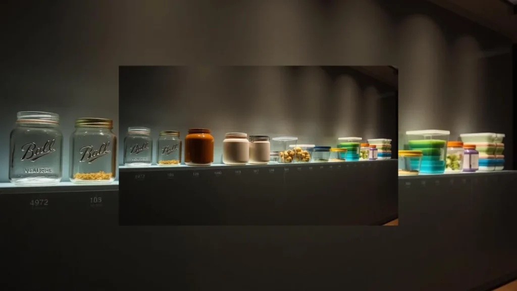 The Ultimate Guide to Kitchen Storage Containers Sets: Top Picks for 2025 2 Evolution of food storage containers from vintage glass jars to modern airtight containers