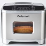 Cuisinart Automatic Bread Machine with 12 Menu Options front view showing the control panel and viewing window