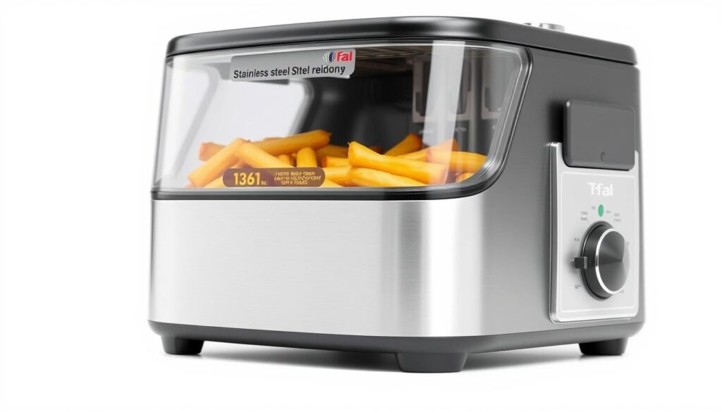 T-fal 3.5L Deep Fryer Review: The Ultimate Home Frying Solution 17 T-fal 3.5L Stainless Steel Deep Fryer with oil filtration system and viewing window
