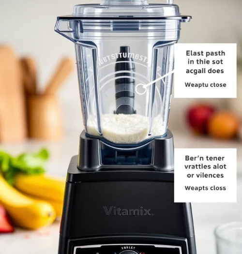 Vitamix blender creating a perfect vortex while blending
