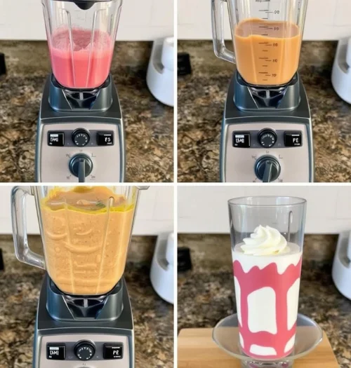 Vitamix blender being used for multiple food preparation tasks