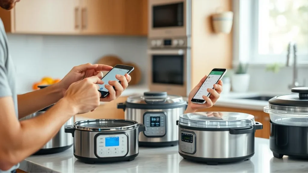 Person comparing different sous vide cookers under $100 in a home kitchen setting
The sous vide cooking process: seal, immerse, and enjoy perfectly cooked food