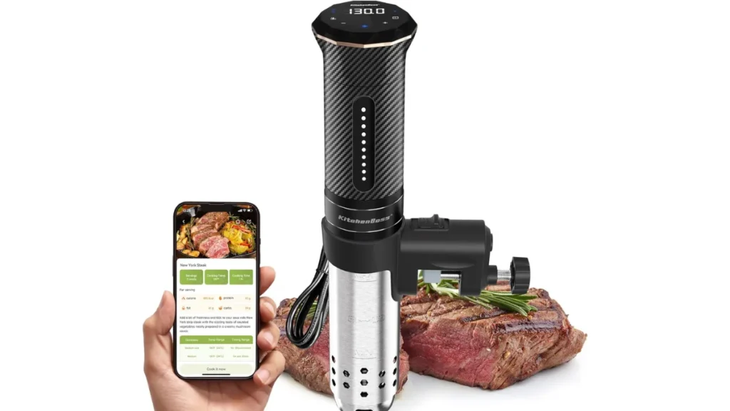 KitchenBoss Wifi Sous Vide Machine: Ultra-quiet Sous Vide Cooker