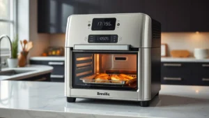 Breville BOV950BSS Joule Smart Oven Air Fryer on kitchen countertop