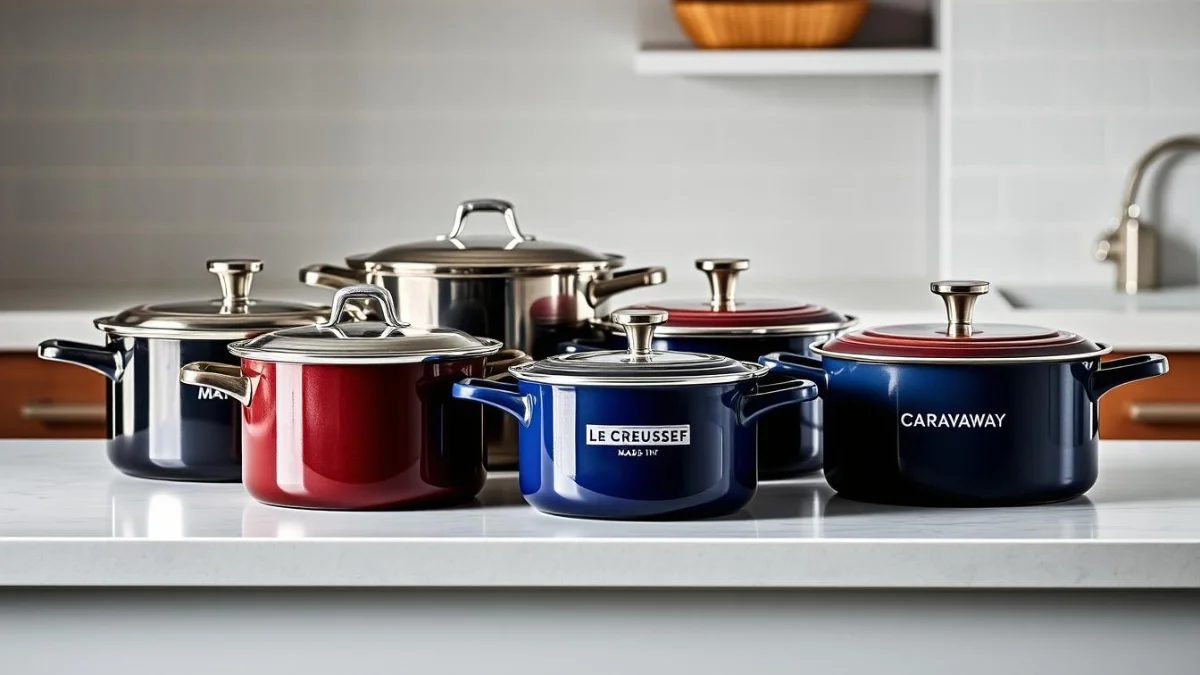 Collection of recommended stockpots in different sizes Collection of recommended stockpots in different sizes