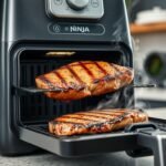 Ninja DG551 Foodi Indoor Grill with Air Fryer Review (2026): Is It Worth the Money? 2 Ninja DG551 Foodi Indoor Grill with Air Fryer cooking steak with grill marks