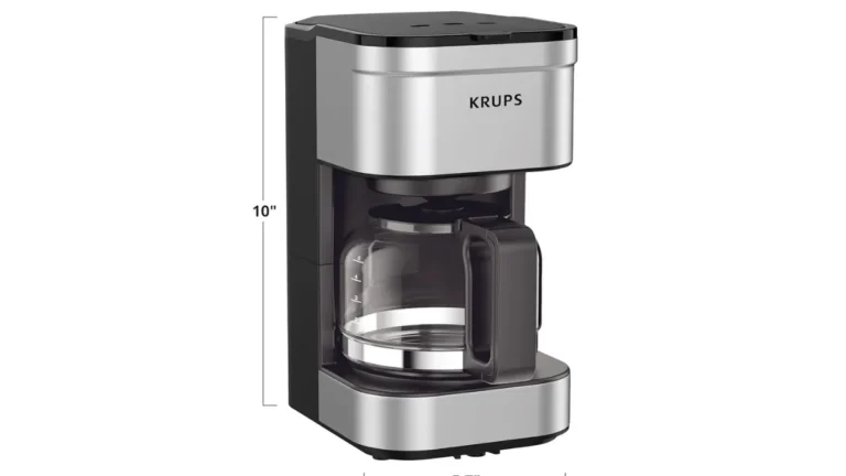 KRUPS Simply Brew Compact 5-cup coffee maker stainless finish