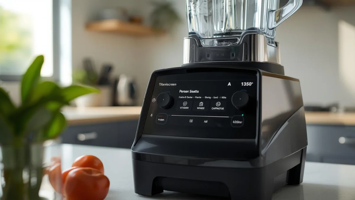 Touchscreen controls and preset programs on the Vitamix A2500 blender