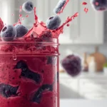 breville fresh and furiousblender-making-berry-smoothie-with-frozen-fruits-and-ice