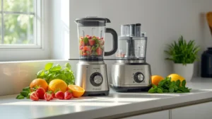 Blender vs Food Processor: Which Kitchen Appliance Should You Buy in 2026? 48 Modern bright kitchen countertop with a sleek blender and a food processor side by side,