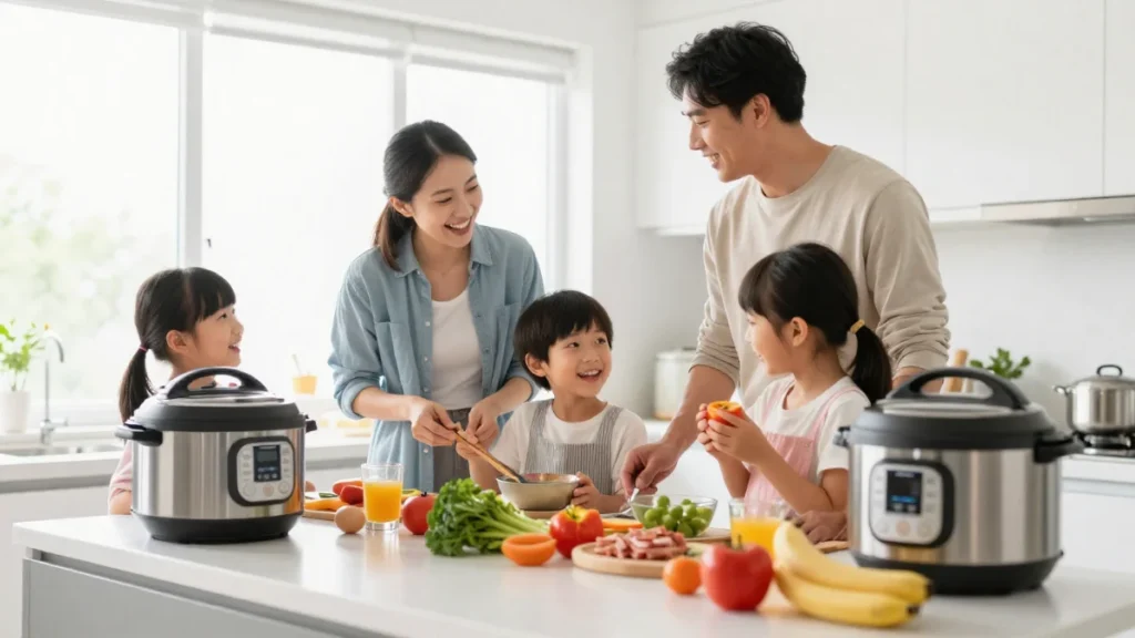 Best Pressure Cookers in 2026 (Tested & Ranked for Every Budget) 4 family cooking with instant pot kitchen