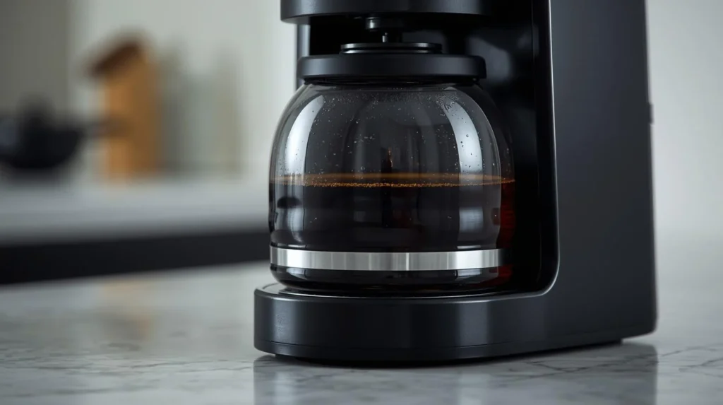 A removable water reservoir of a coffee maker