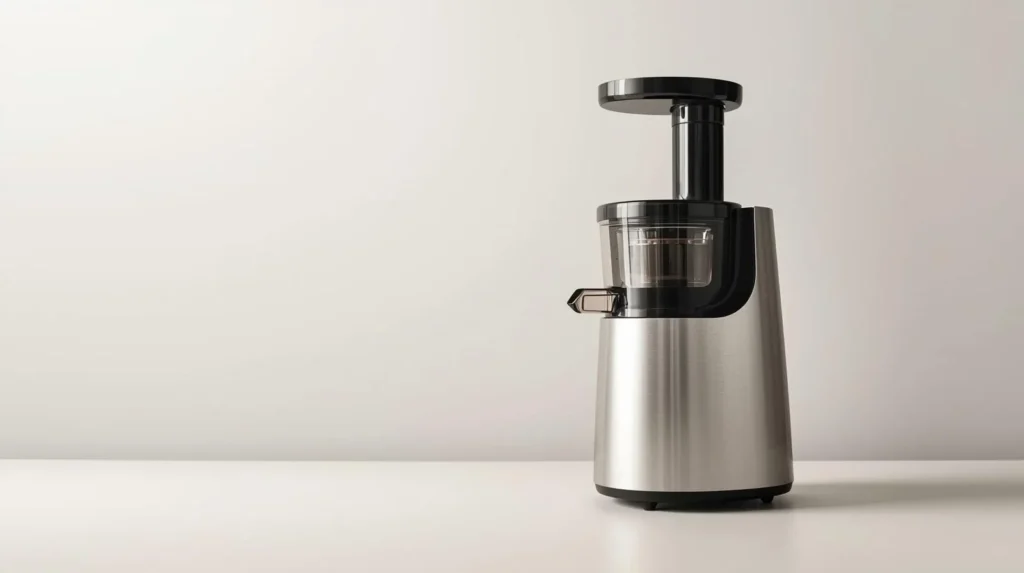 a modern juicer on a counter