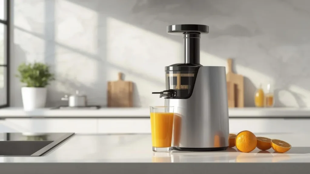  EanOruus Cold Press Juicer on a kitchen counter