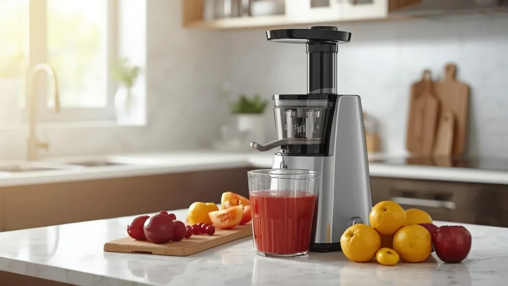 Ninja NeverClog Cold Press Juicer  on a kitchen counter