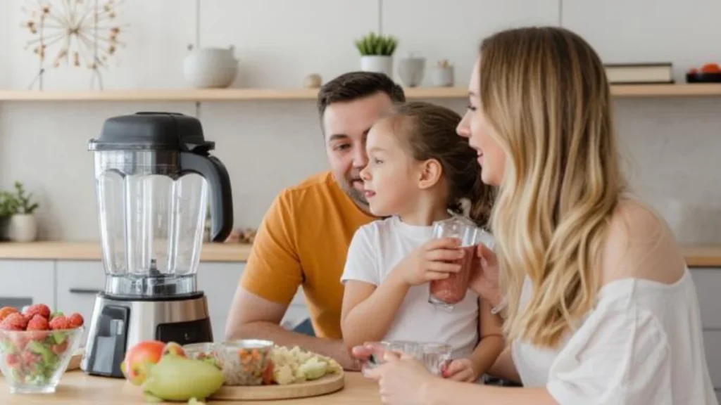 How to Clean Your Blender: Easy Maintenance Tips for Longevity and Better Performance 2 A family enjoys tasty smoothie-Keeping your blender ensures every blend tastes fresh.