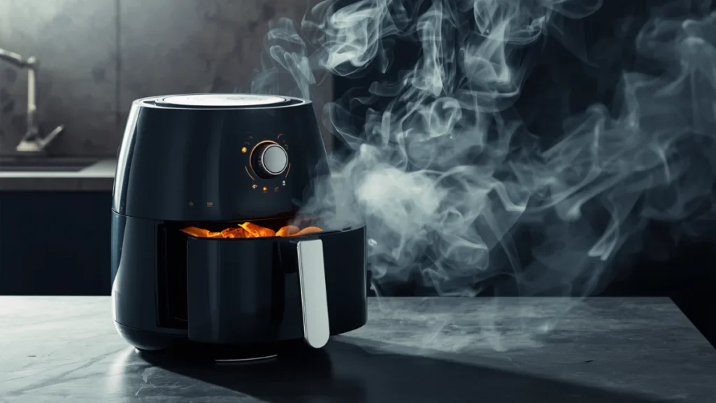 Normal and managable air fryer smokes